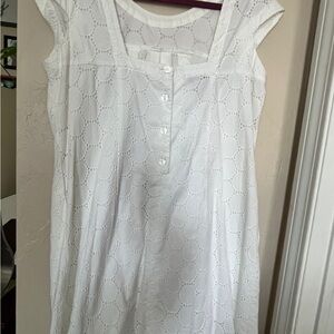 Nine West White Eyelet Dress